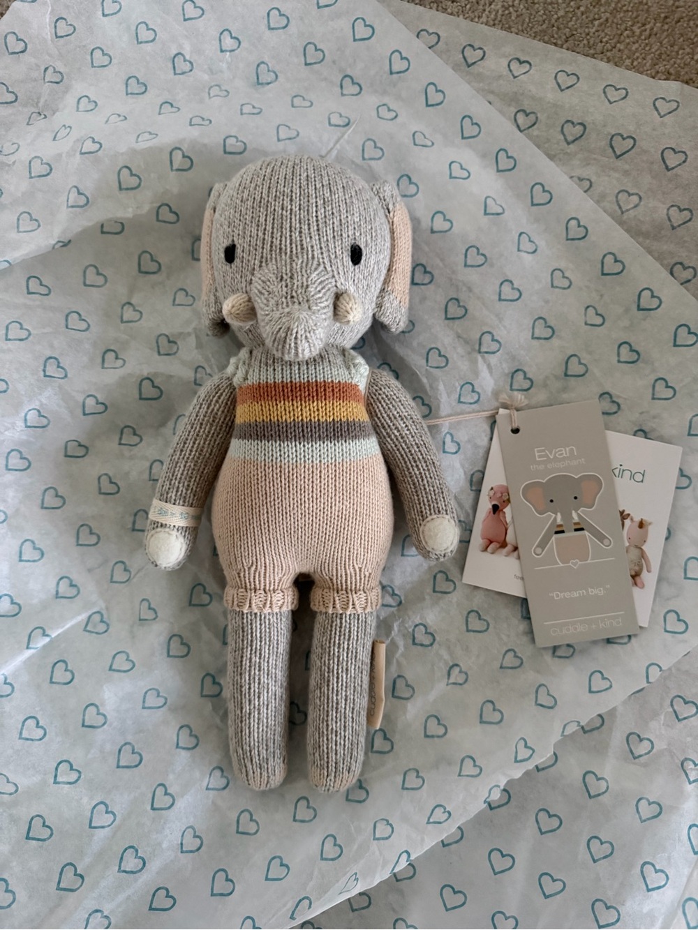 Cuddle + Kind Evan Knit Elephant Plush